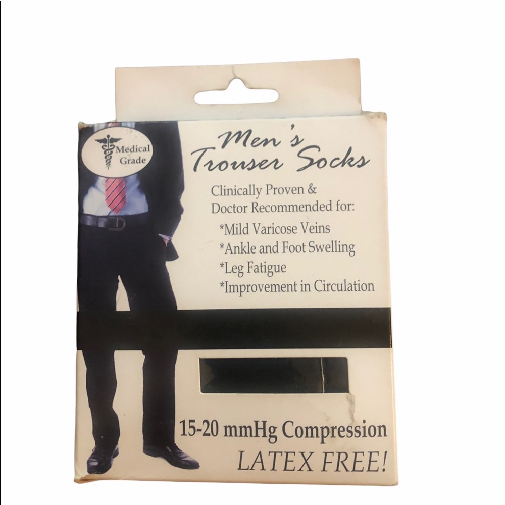 Men’s Compression Trouser Socks size XL - Black